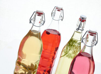 Colored Bottles Spirits