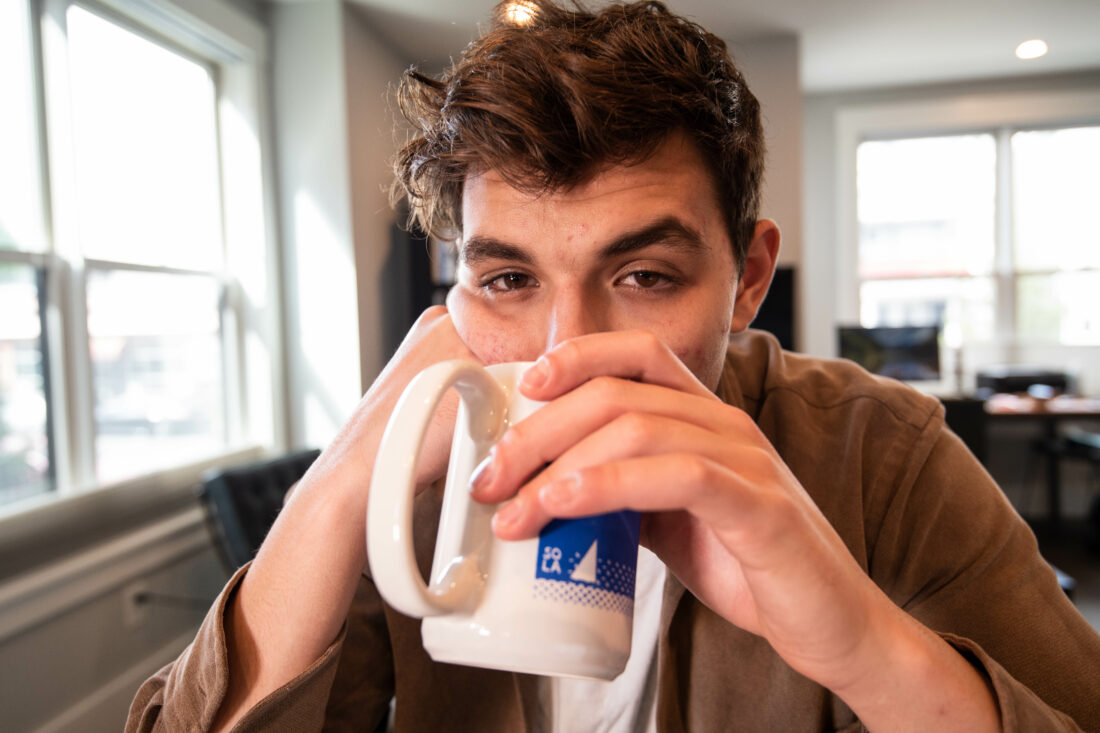Free stock image of Drinking Coffee Man