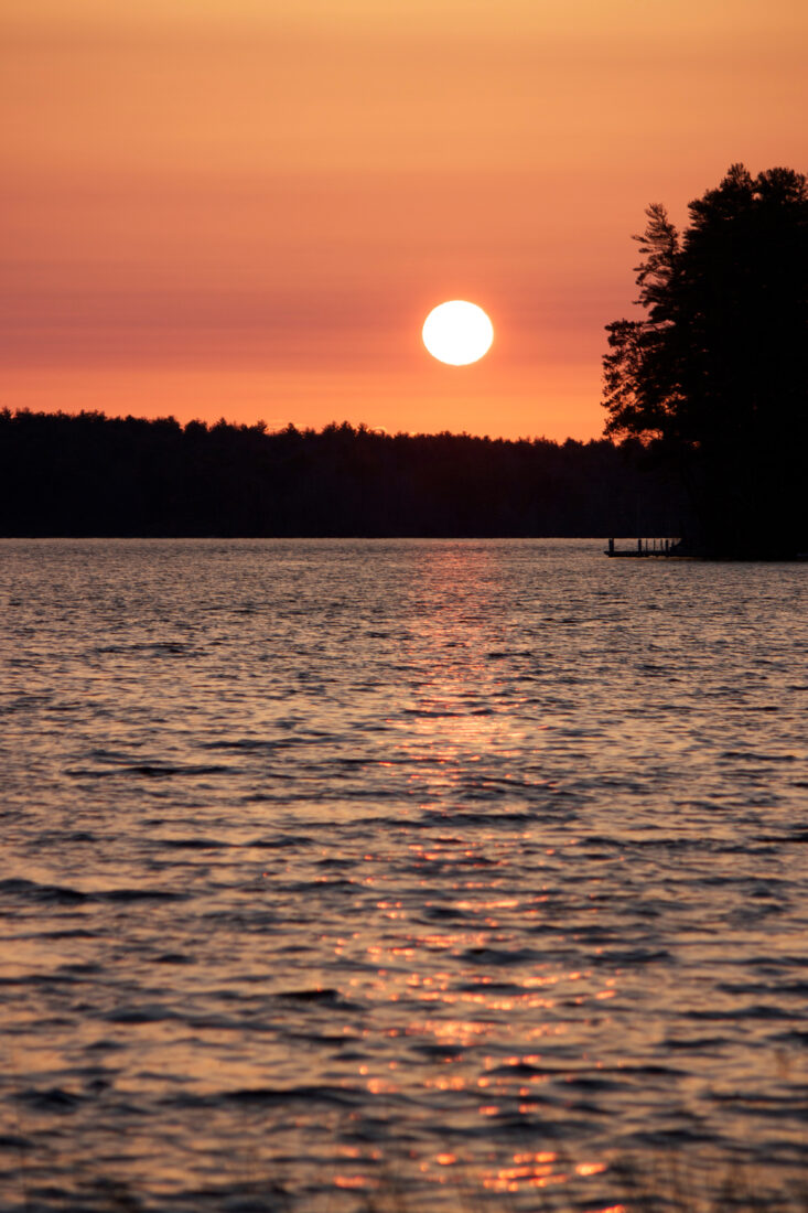 Free stock image of Golden Lake Sunset