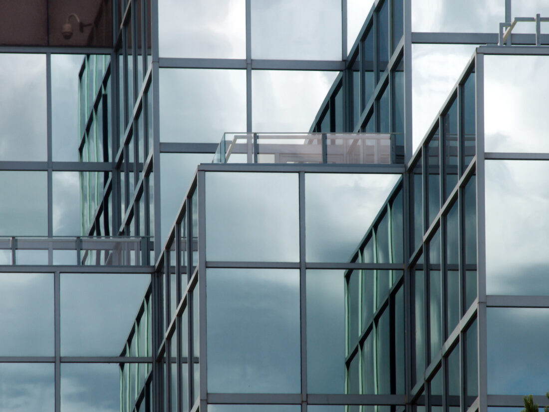 Free stock image of Glass Wall Building