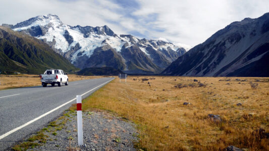 Car Road Mountains