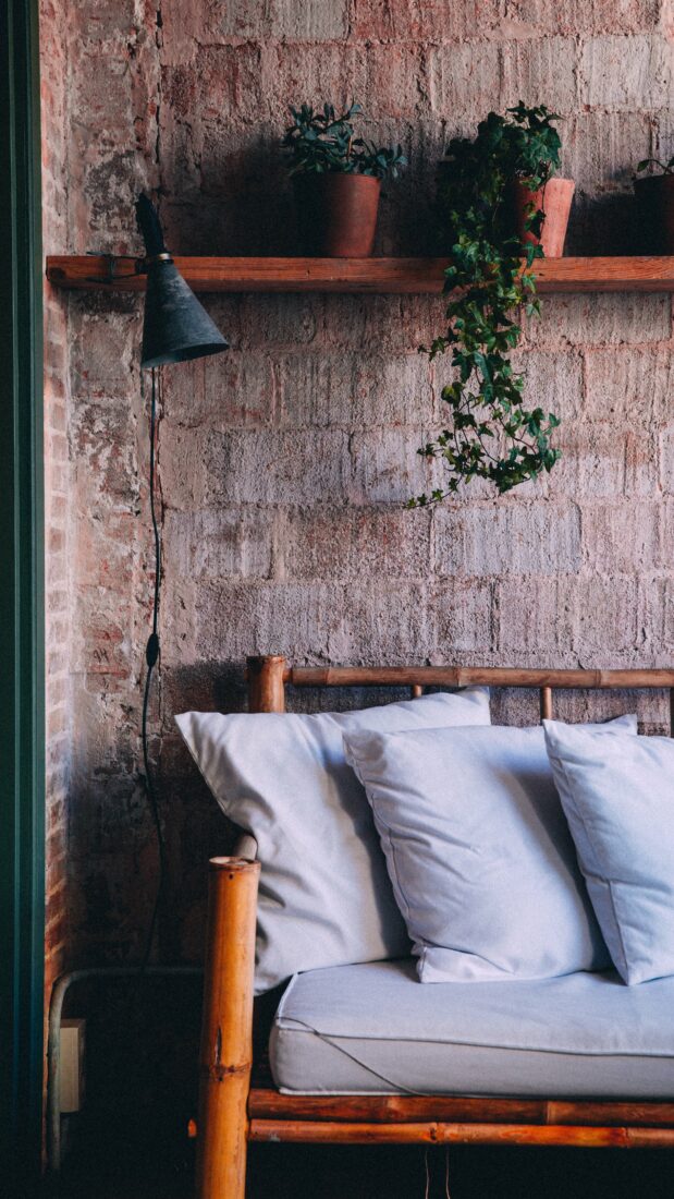 Free stock image of Rustic Interior Couch