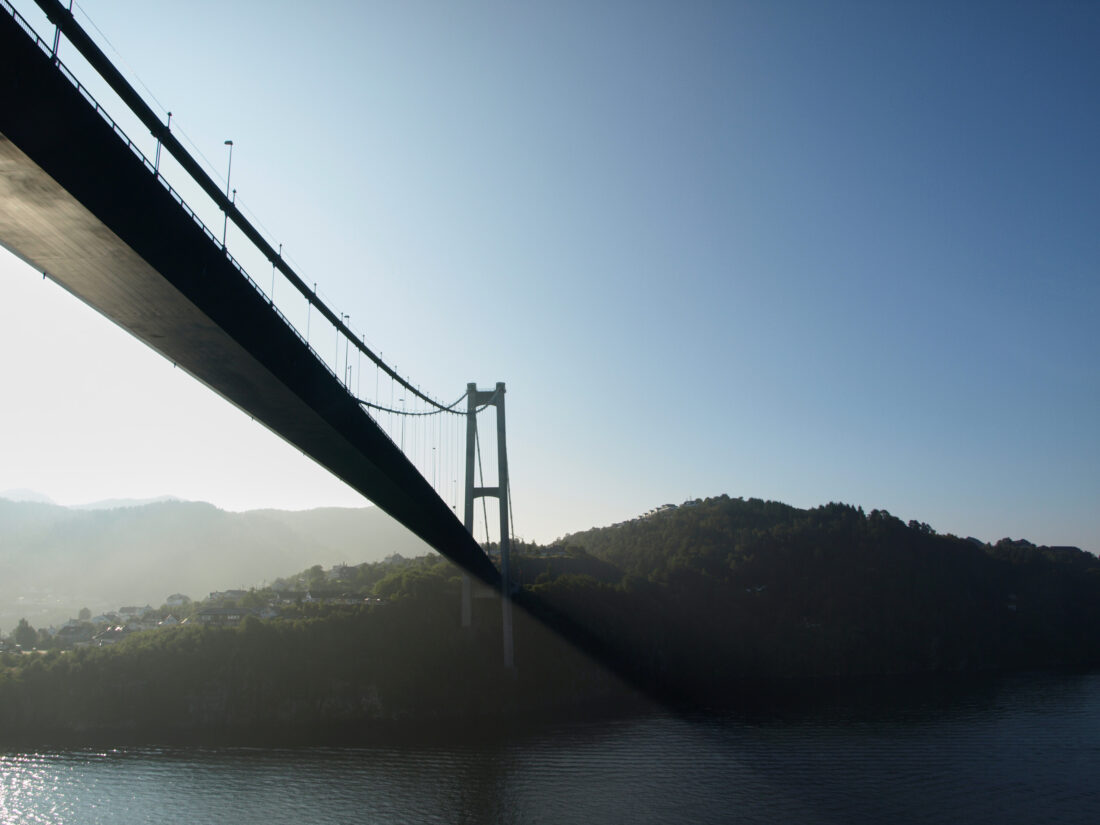 Free stock image of City Suspension Bridge