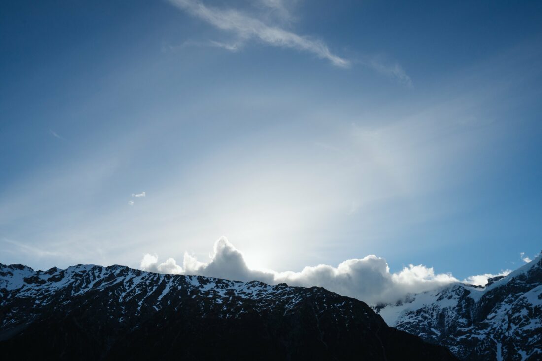 Free stock image of Mountains Blue Sky