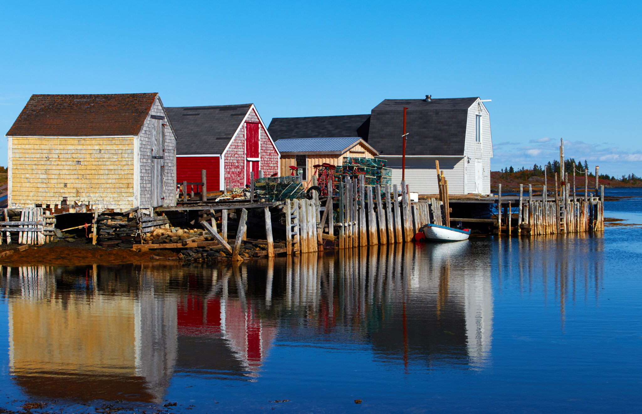 Fishing Village Water Royalty Free Stock Photo