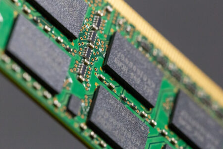 Computer Memory Close up