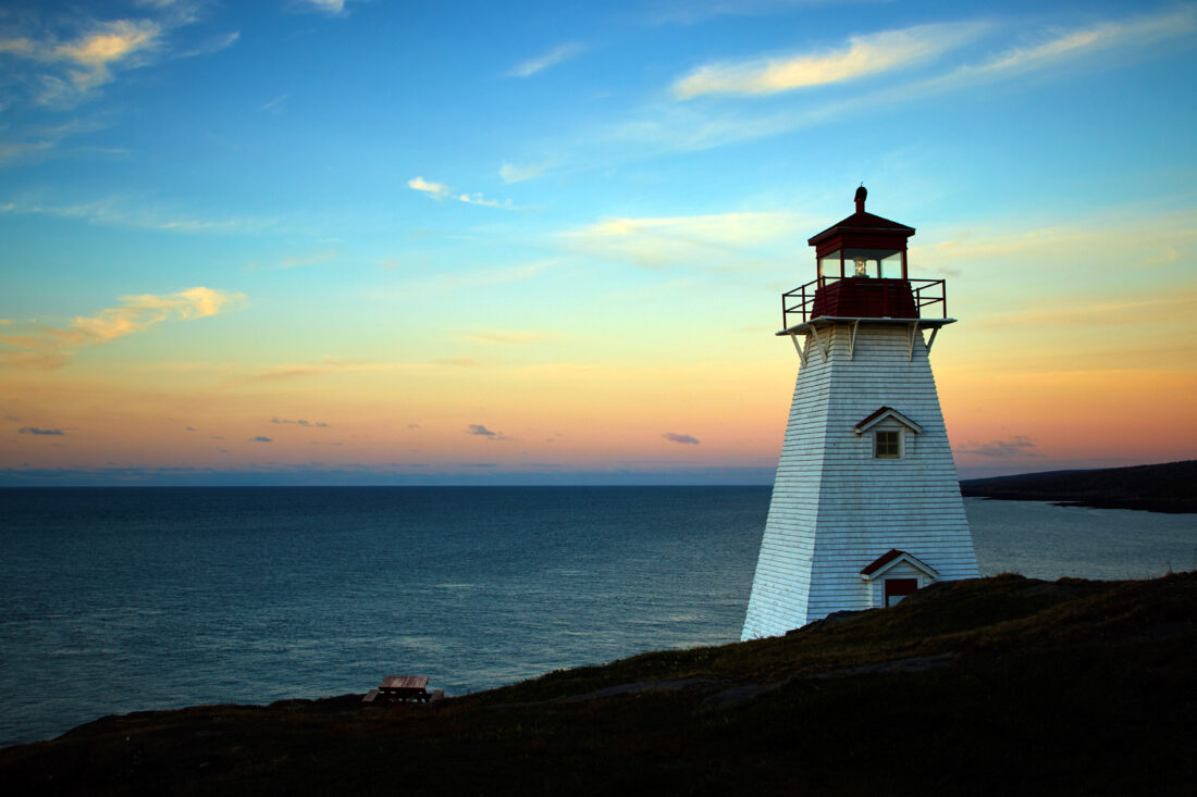 Free stock image of Coastal Lighthouse Sunset