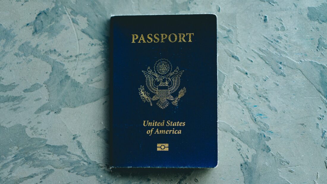 Free stock image of Passport Table Flat lay