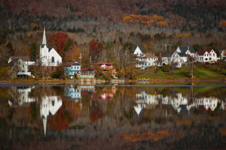 Coastal Town Landscape