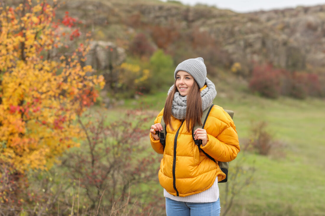 Free stock image of Female Hiking Camping