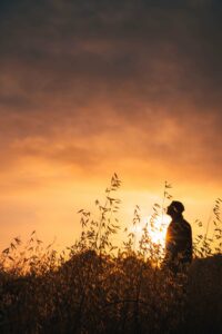 Person Sunset Silhouette