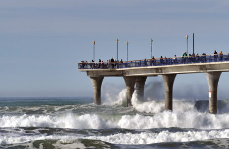 Ocean Pier Waves