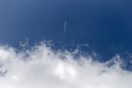 Airplane Trail Clouds