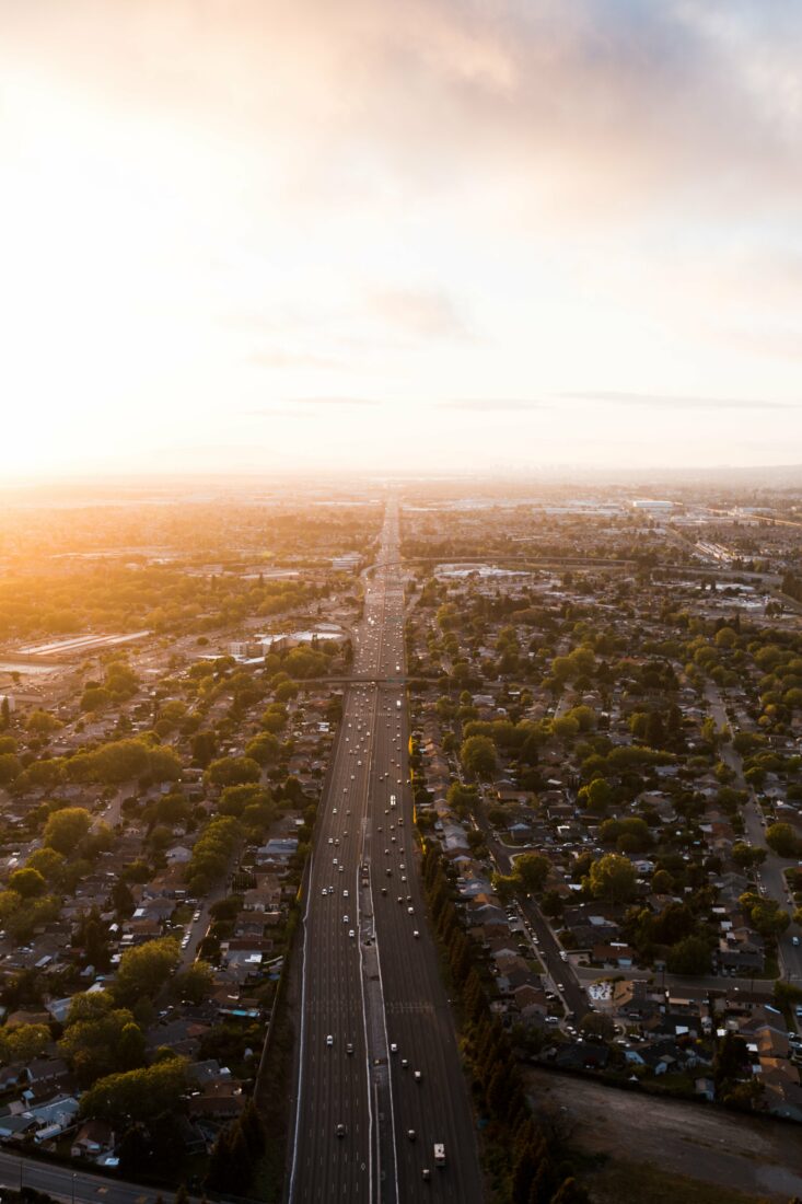 Free stock image of Aerial Road Highway