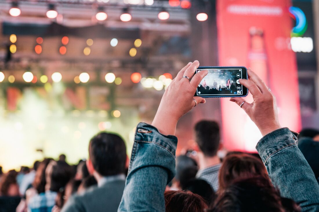 Free stock image of Concert Festival Smartphone