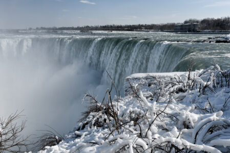 Winter Waterfall Nature