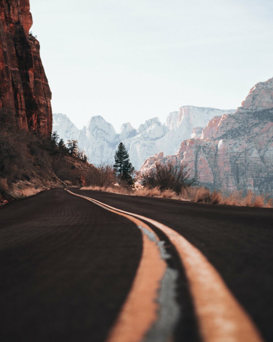 Free stock image of Curvy Canyon Road