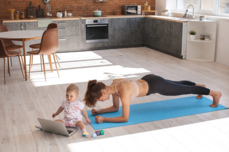 Yoga Woman Child