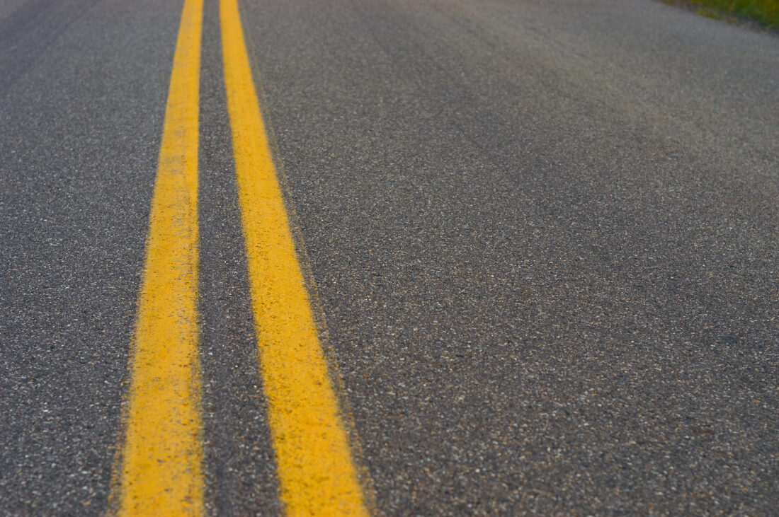 Free stock image of Yellow Lines Road