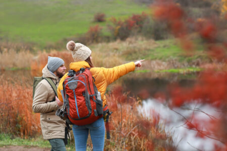 Hiking Man and Woman