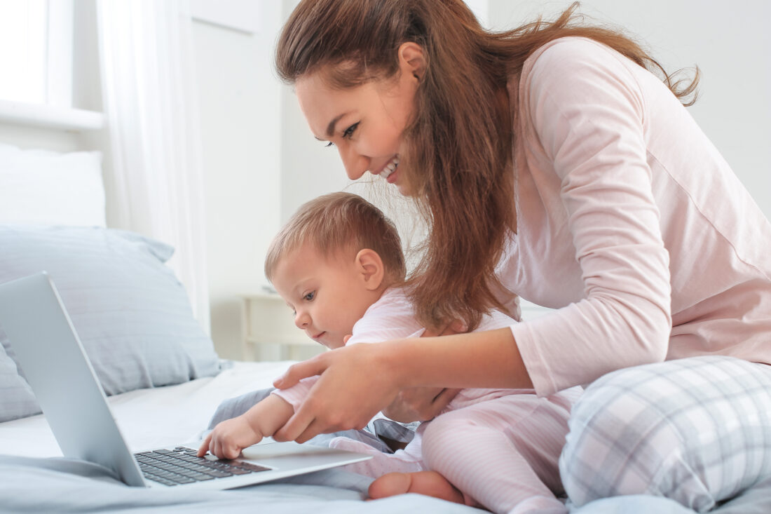 Free stock image of Working Mom and Child