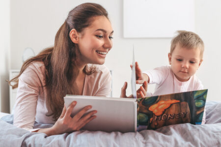 Mom Daughter Reading