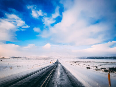 Winter Road Snow