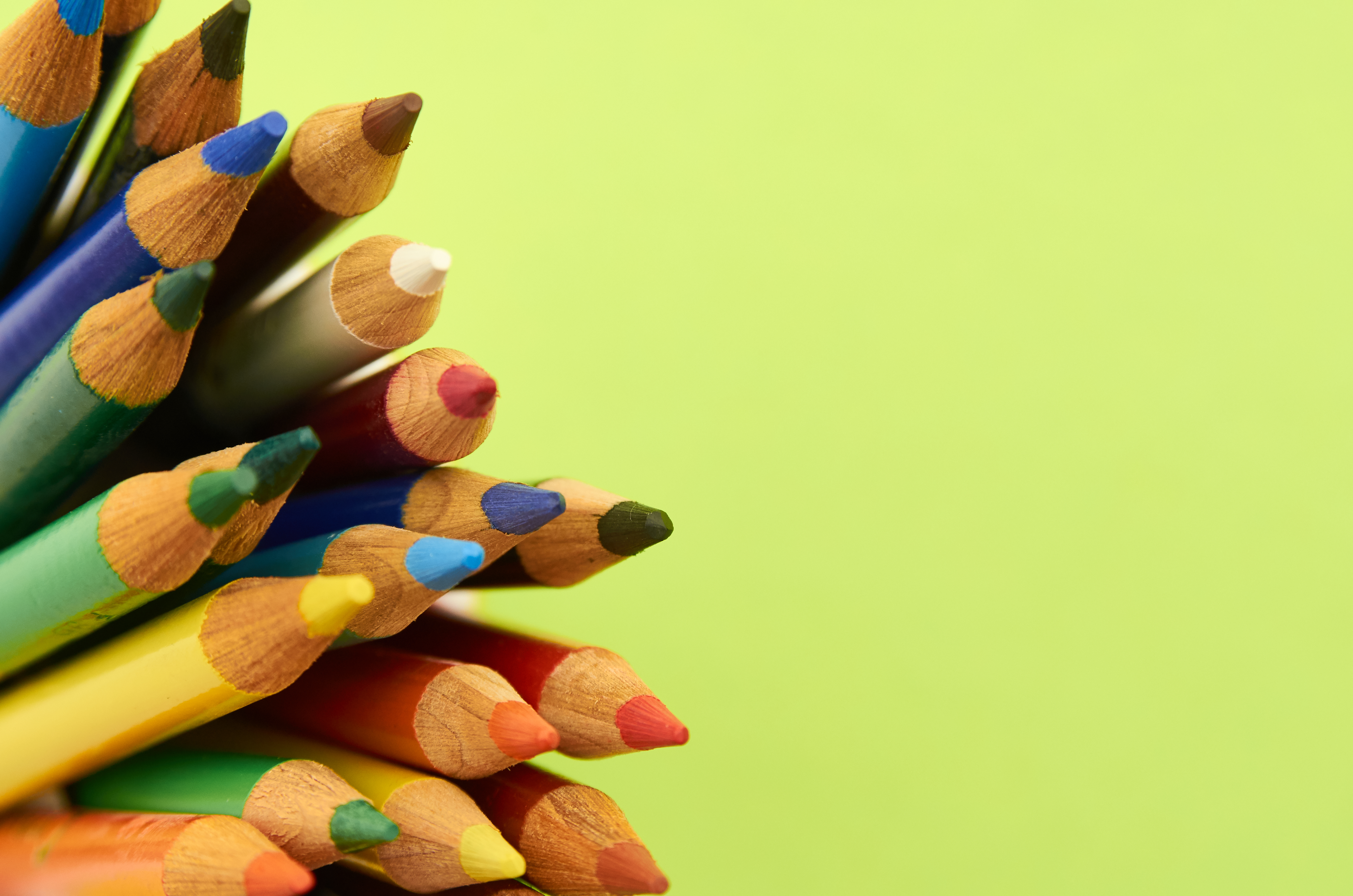 Colored Pencil Background Royalty-Free Stock Photo