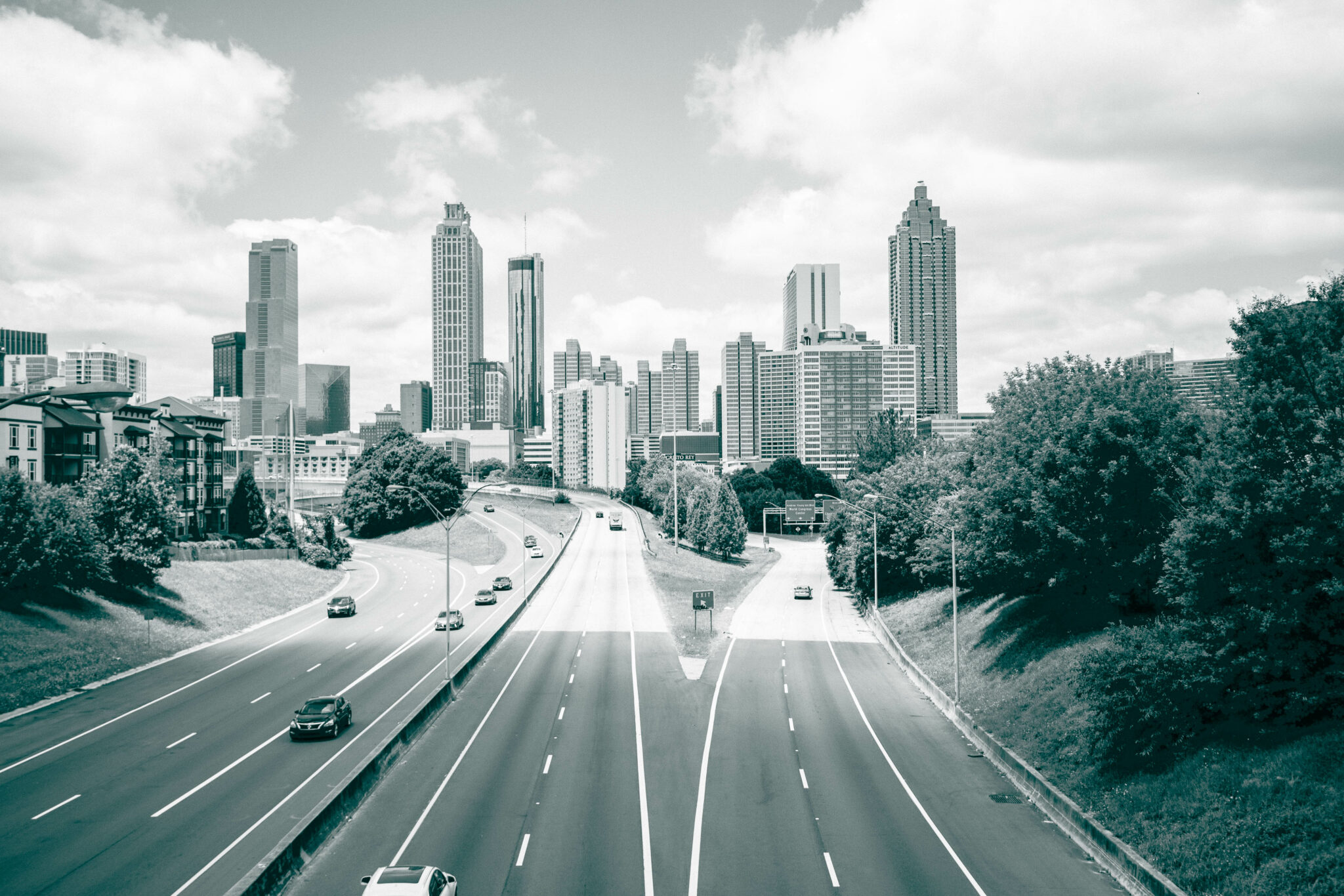 City Highway Driving Royalty-Free Stock Photo