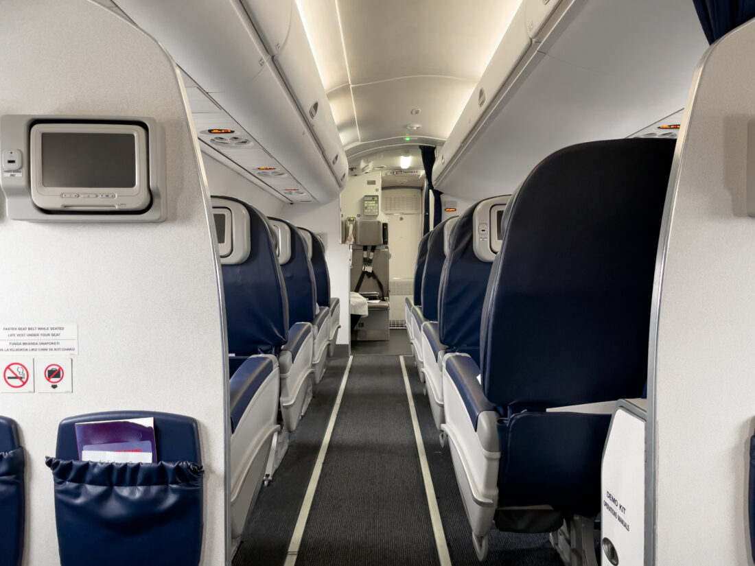 Free stock image of Seat Airplane Aisle