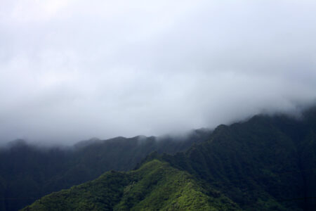 Foggy Mountain Landscape