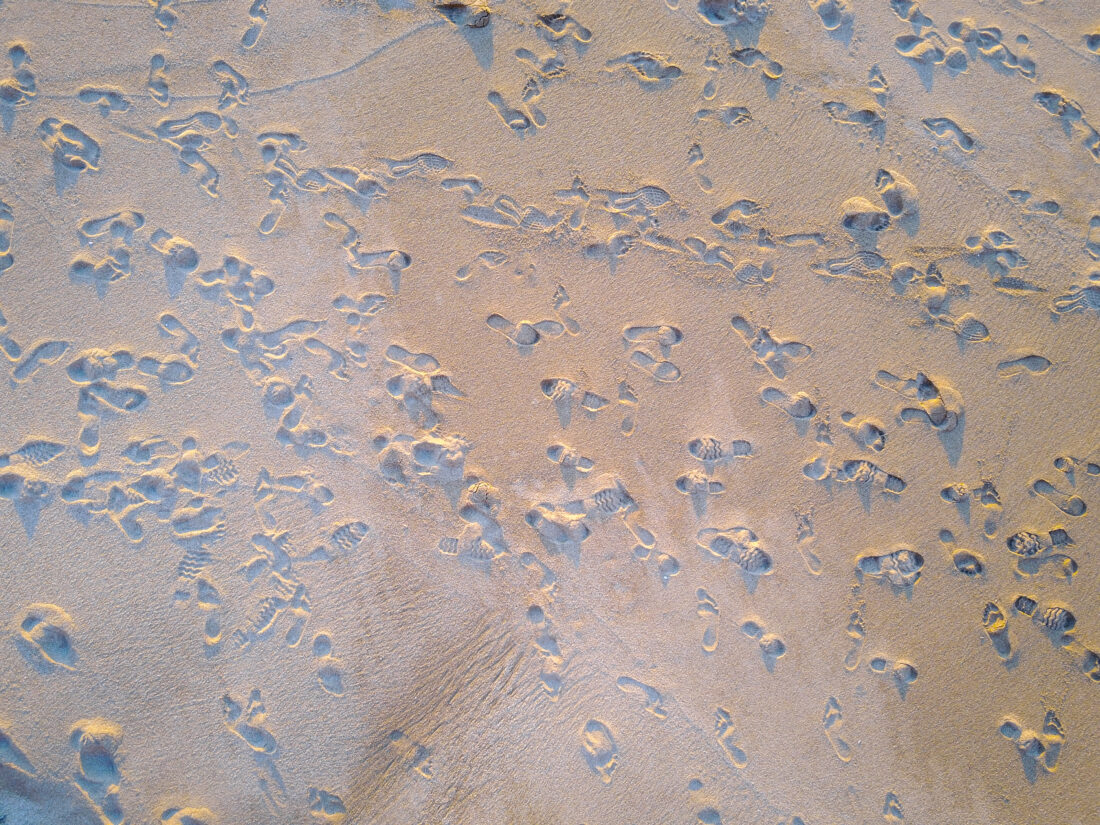 Free stock image of Footprints Sand Beach