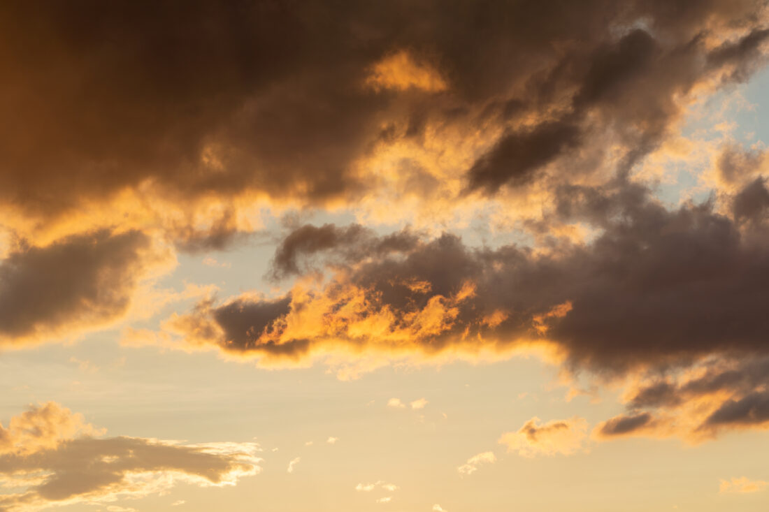 Free stock image of Sunset Clouds Sky