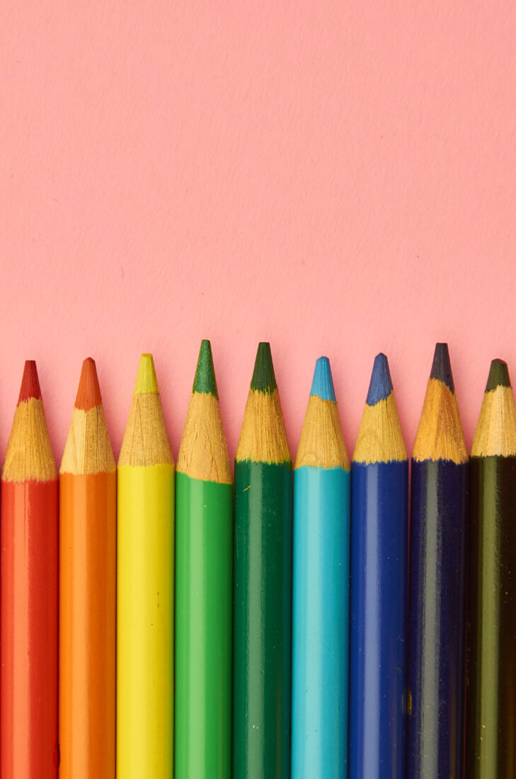 Free stock image of Colorful Pencils Background