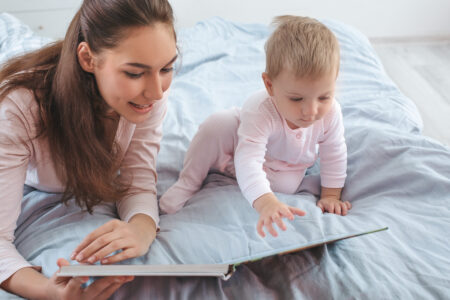 Mother baby Reading