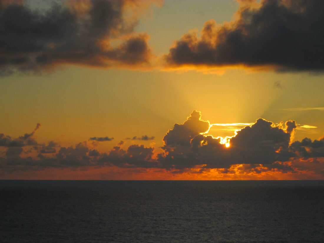 Free stock image of Ocean Sunrise View