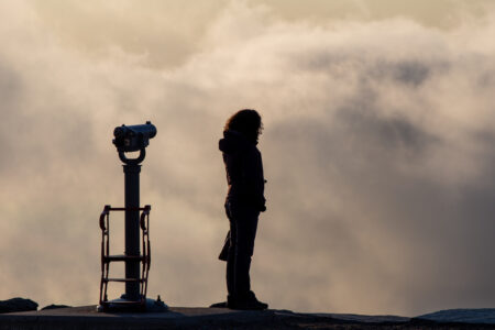 Silhouette Outdoors Person