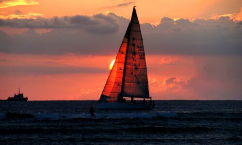 Sailboat Sunset Summer