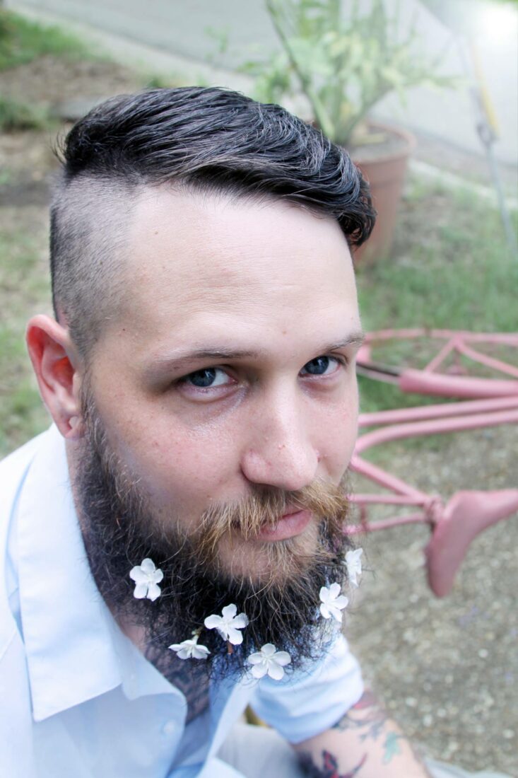 Free stock image of Man Beard Flowers