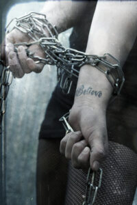 Woman Chains Hands