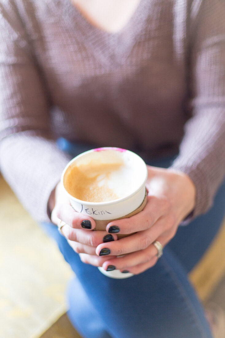 Free stock image of Holding Coffee Cup