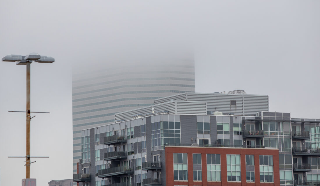 Free stock image of City Fog Buildings