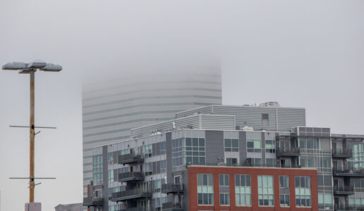 City Fog Buildings