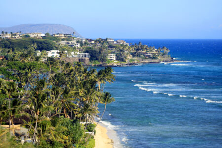 Coastal Village Landscape