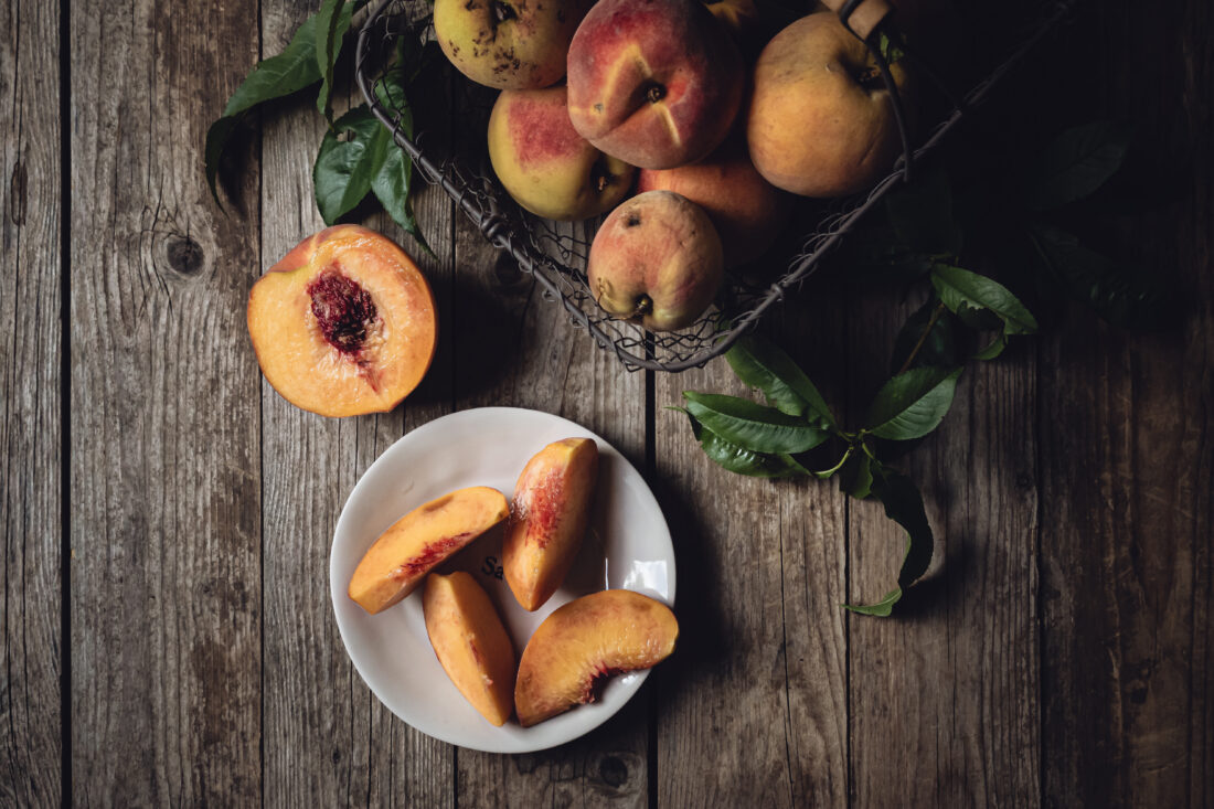 Free stock image of Peaches Top View