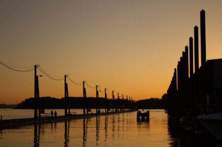 Pier Sunset Nature