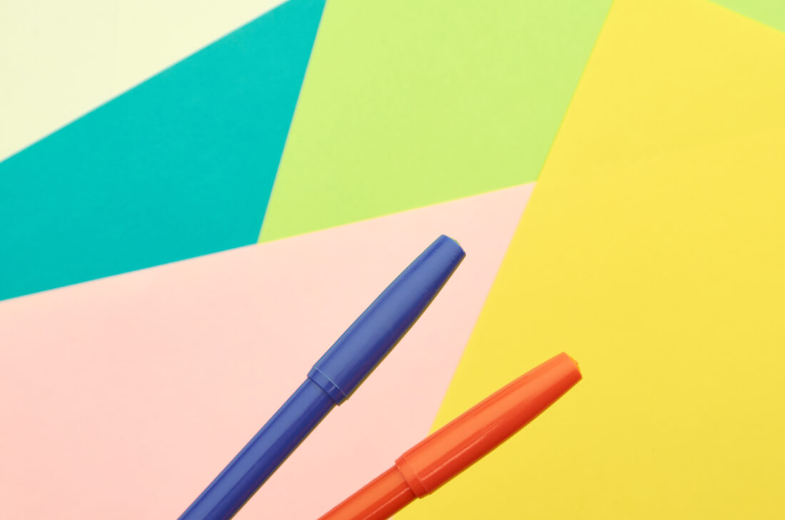Free stock image of Colorful Markers Background