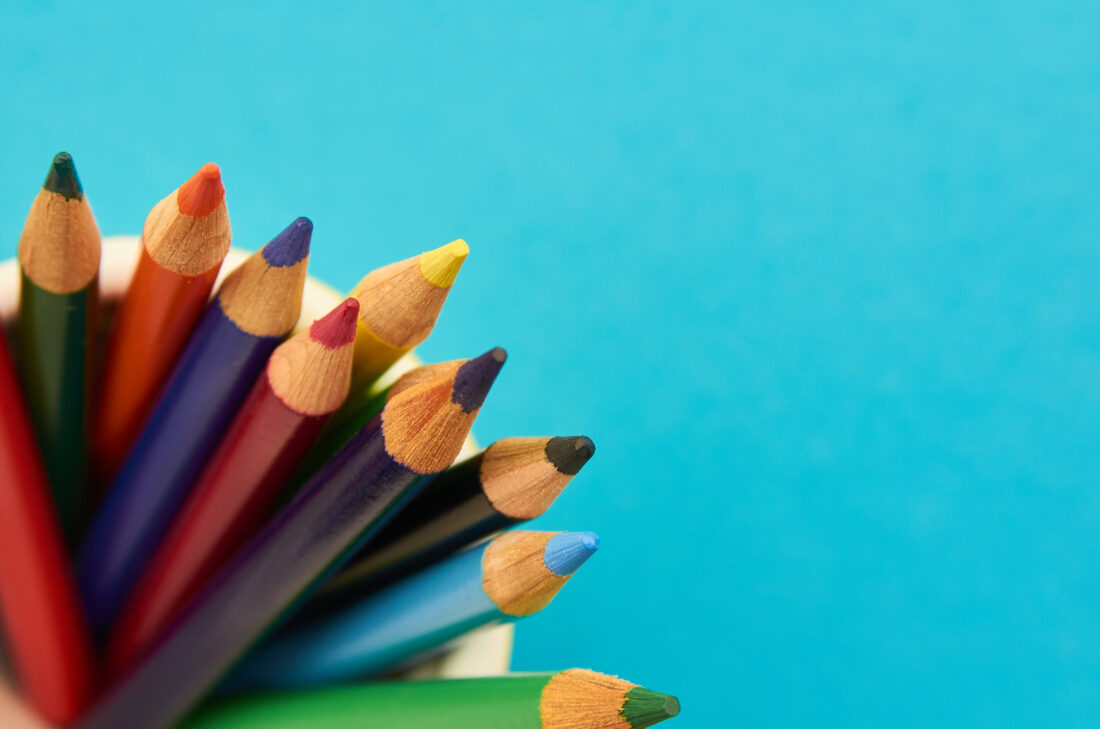 Free stock image of Colored Pencils Background