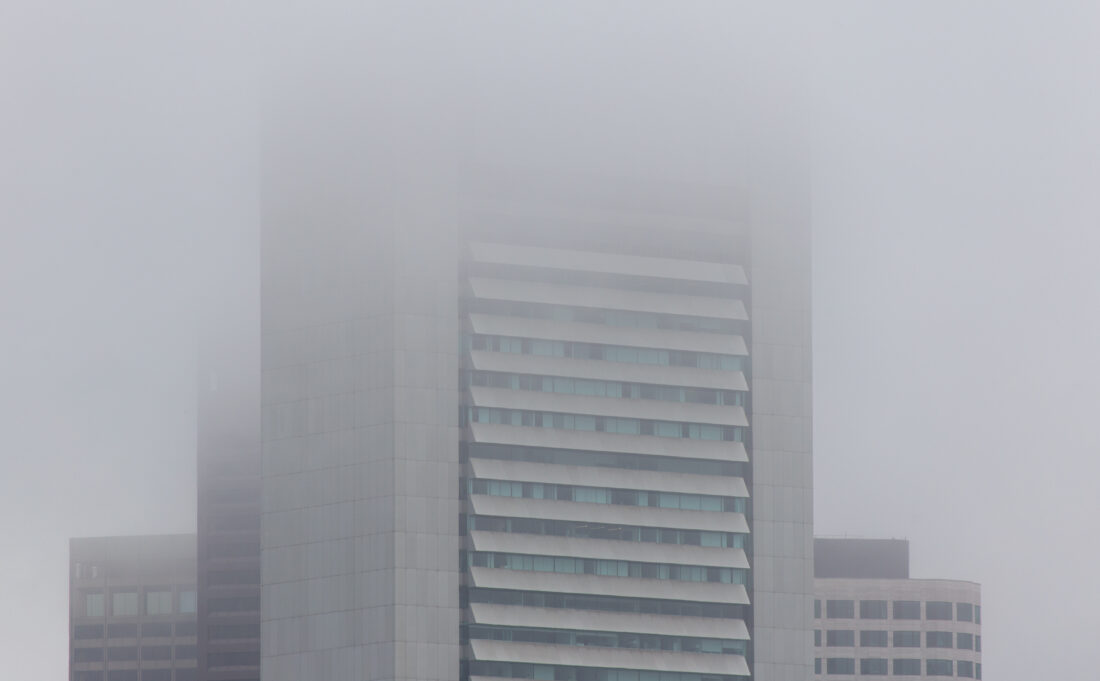 Free stock image of Foggy City Building
