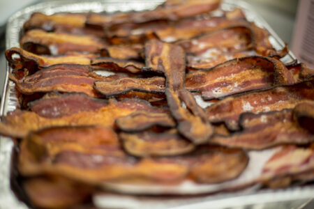 Cooked Bacon Slices